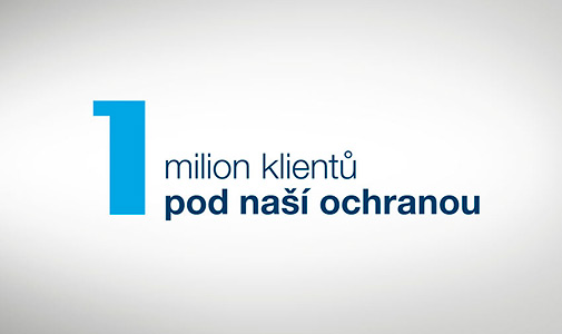 Logotyp – 1 milion klientů